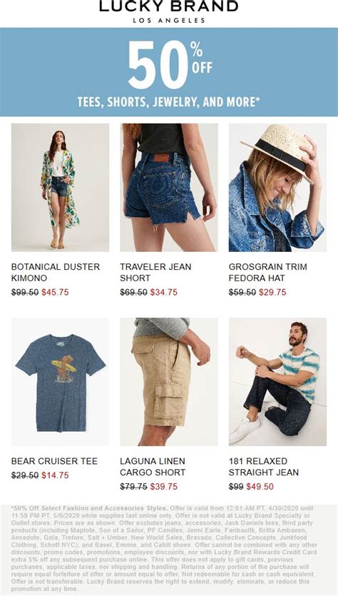 Lucky Brand Coupons $25 Off $100 cut your budget! With Coupons, get the biggest 20% OFF Promo Codes on your orders February 2024. Saving $30.61 for each user with time-limited Promo Codes.